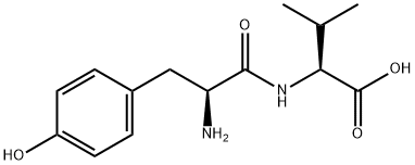 N-L-チロシル-L-バリン 化学構造式