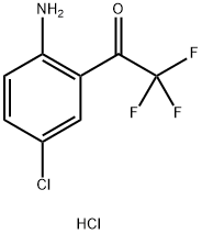 4-氯-2-(三氟乙酰基)苯胺盐酸盐, 173676-59-0, 结构式