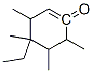 5-ethyl-3,4,5,6-tetramethylcyclohexen-2-one 结构式