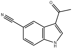 3-acetyl-indole-5-carbonitrile 结构式