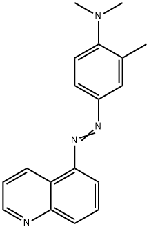 N,N,2-trimethyl-4-quinolin-5-yldiazenyl-aniline 结构式