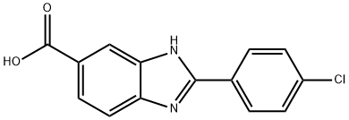 2-(4-Chloro-phenyl)-1H-benzimidazole-5-carboxylic acid Structure