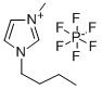 1-ブチル-3-メチルイミダゾリウムヘキサフルオロホスファート 化学構造式
