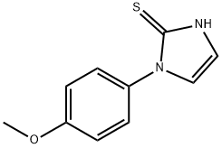 1-(4-メトキシフェニル)イミダゾリン-2-チオン 化学構造式