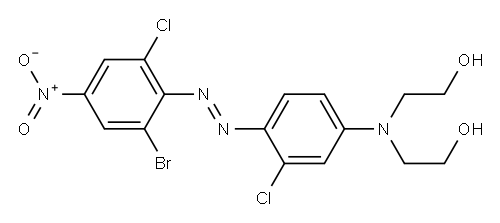 2,2'-[[4-[(2-bromo-6-chloro-4-nitrophenyl)azo]-3-chlorophenyl]imino]bisethanol Structure