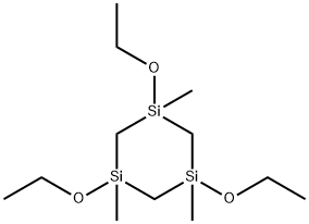 1,3,5-trimethyl-1,3,5-triethoxy-1,3,5-trisilacyclohexane Structure