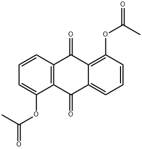 1,5-Diacetoxy-9,10-anthraquinone Structure