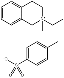 2-エチル-1,2,3,4-テトラヒドロ-2-メチルイソキノリン-2-イウム·p-トルエンスルホナート 化学構造式