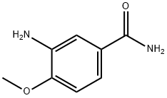3-氨基-4-甲氧基苯甲酰胺, 17481-27-5, 结构式