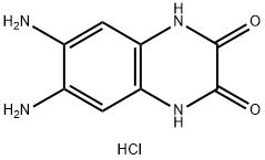 6,7-DIAMINOQUINOXALINE-2,3-DIONE, DIHYDROCHLORIDE 结构式