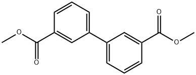 1,1'-ビフェニル-3,3'-ジカルボン酸ジメチル 化学構造式