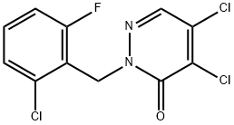 2-(2-氯-6-氟苄基)-4,5-二氯哒嗪-3-(2H-)-酮, 175135-45-2, 结构式