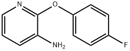 3-アミノ-2-(4-フルオロフェノキシ)ピリジン 化学構造式