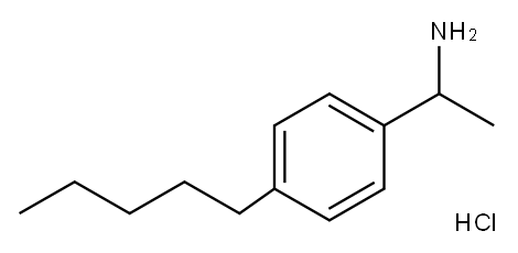 1-(4-PENTYLPHENYL)ETHYLAMINE HYDROCHLORIDE Structure