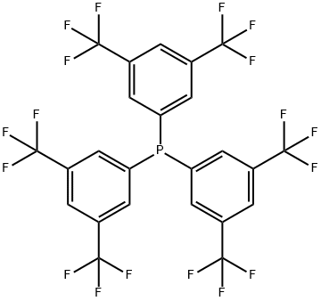 TRIS[3,5-BIS(TRIFLUOROMETHYL)PHENYL]PHOSPHINE Structure