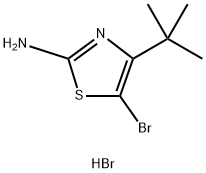 5-溴-4-叔丁基-1,3-噻唑-2-胺氢溴酸, 175136-77-3, 结构式