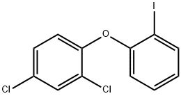 2,4-二氯-1-(2-碘苯氧基)苯 结构式