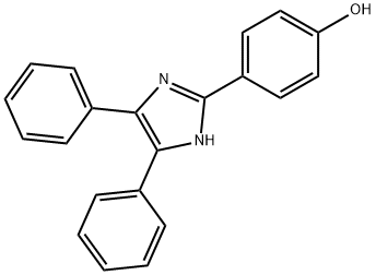 4-(4,5-ジフェニル-1H-イミダゾール-2-イル)フェノール [生化学用] 化学構造式