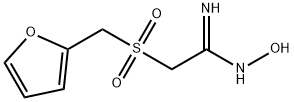 2-[(2-FURYLMETHYL)SULFONYL]-N'-HYDROXYETHANIMIDAMIDE Structure