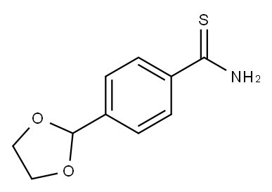 4-(1,3-DIOXOLAN-2-YL)BENZENE-1-CARBOTHIOAMIDE Structure