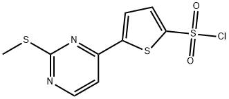 5-(2-甲基硫代嘧啶-4-基)噻吩-2-磺酰氯, 175202-76-3, 结构式