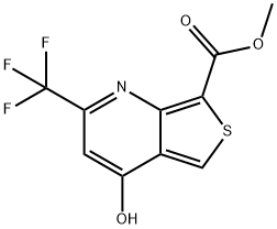 甲基4-羟基-6-(三氟甲基)噻吩[3,4-B]吡啶-1-羧化物, 175203-39-1, 结构式