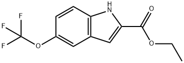 5-(三氟甲氧基)-1H-吲哚-2-羧酸乙酯, 175203-82-4, 结构式