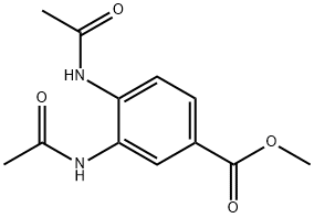 3,4-二(乙酰基氨基)苯甲酸甲酯, 175204-18-9, 结构式