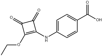 4-[(2-ETHOXY-3,4-DIOXOCYCLOBUT-1-ENYL)AMINO]BENZOIC ACID Structure