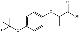 DL-2-[4-(三氟甲氧基)苯氧基]丙酸, 175204-35-0, 结构式