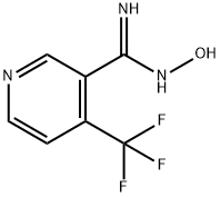 4-三氟甲基吡啶-3-甲酰胺肟, 175204-85-0, 结构式
