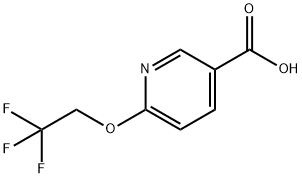 6(2,2,2-三氟乙氧基)吡啶-3-羧酸, 175204-90-7, 结构式