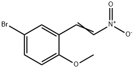 5-溴-2-甲氧基-回旋-硝基苯乙烯 结构式