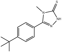 5-(4-TERT-ブチルフェニル)-4-メチル-4H-1,2,4-トリアゾール-3-チオール 化学構造式