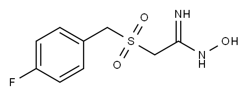 2-(4-氟苯甲基磺酰)羟基乙脒 结构式