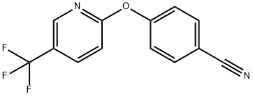 2-(4-氰基苯氧基)-5-(三氟甲基)吡啶 结构式