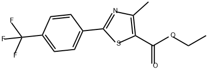 2-[4-(三氟甲基)]苯基-4-甲基-5-噻唑甲酸乙酯, 175277-03-9, 结构式