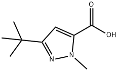 3-(叔丁基)1-甲基-1H-吡唑-5-羧酸, 175277-11-9, 结构式