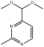 4-二甲氧甲基-2-甲基嘧啶 结构式