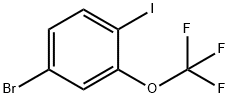 4-溴-2-(三氟甲氧基)碘苯 结构式