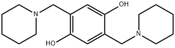 2,5-bis(1-piperidylmethyl)benzene-1,4-diol Structure