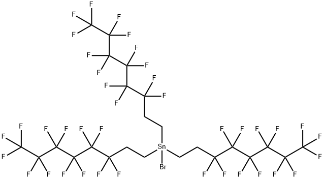TRIS(1H,1H,2H,2H-PERFLUOROOCTYL)TIN BROMIDE Structure