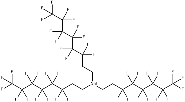 TRIS(1H,1H,2H,2H-PERFLUOROOCTYL)TIN HYDRIDE Structure