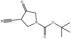 1-Boc-3-cyano-4-oxopyrrolidine Structure