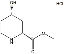 (2R,4S)-methyl 4-hydroxypiperidine-2-carboxylate hydrochloride Structure
