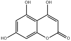 4,5,7-三羟基香豆素, 17575-26-7, 结构式