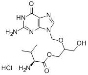 缬更昔洛韦盐酸盐, 175865-59-5, 结构式