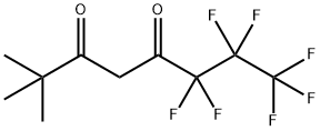 2,2-二甲基-6,6,7,7,8,8,8-七氟-3,5-辛二酮, 17587-22-3, 结构式