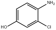 4-氨基-3-氯苯酚, 17609-80-2, 结构式