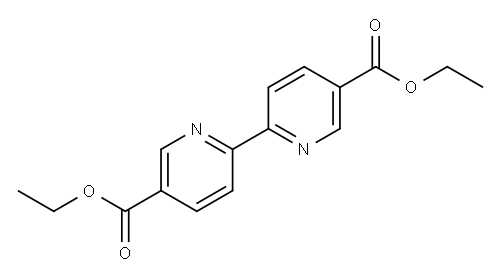 2,2'-联吡啶-5,5‘-二甲酸二乙酯 结构式
